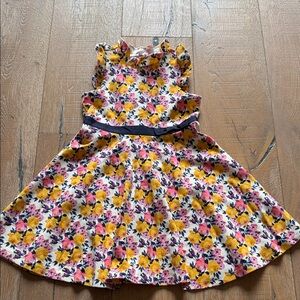 Janie and Jack Floral Dress with Yellow and Pink Accents
